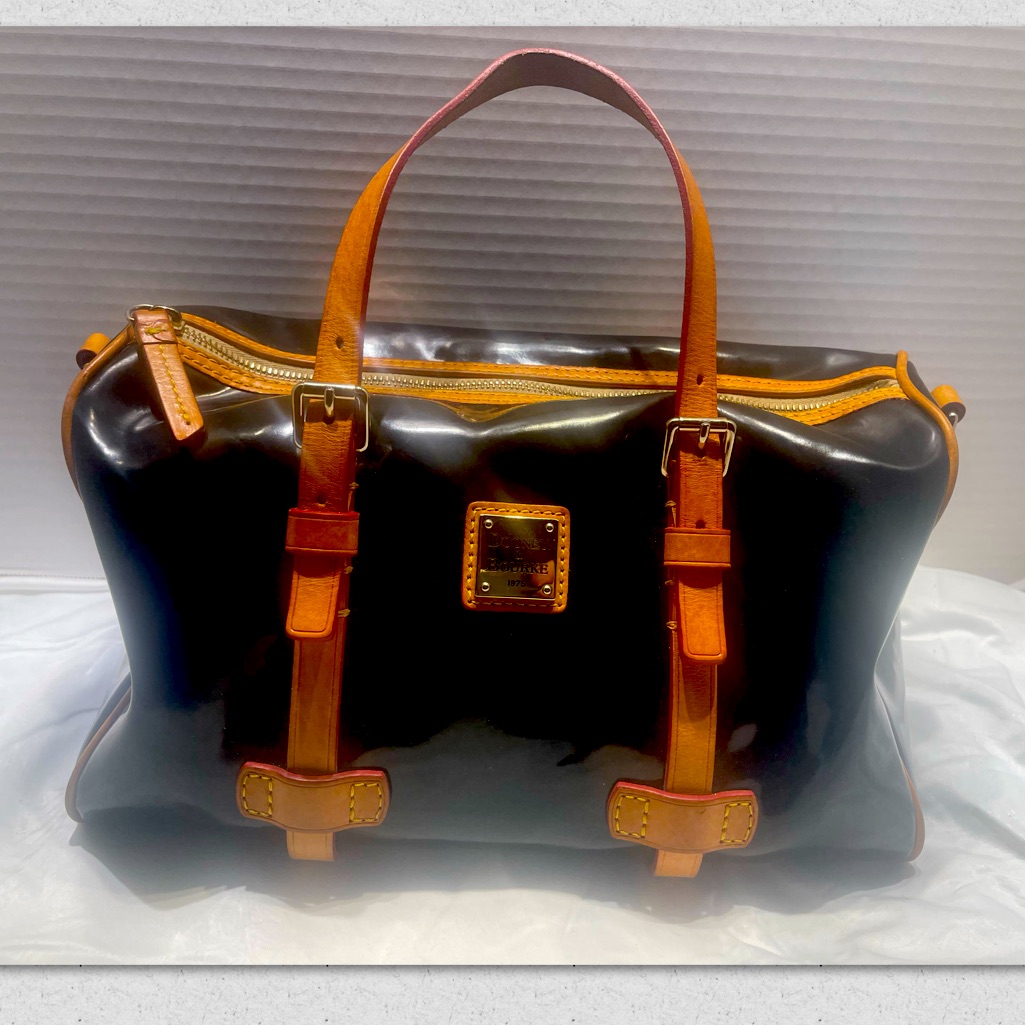 Dooney & Bourke Black Leather Handbag Purse Crossbody